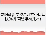 咸阳商贸学校是几本中职院校(咸阳商贸学校几本)