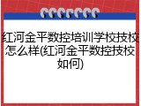 红河金平数控培训学校技校怎么样(红河金平数控技校如何)