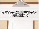 内蒙古学动漫的中职学校(内蒙动漫职校)
