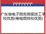 广东省电子商务高级技工学校优势(粤电商技校优势)
