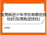 东莞叛逆少年学校有哪些技校好(东莞叛逆技校)