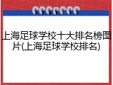 上海足球学校十大排名榜图片(上海足球学校排名)