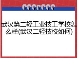 武汉第二轻工业技工学校怎么样(武汉二轻技校如何)