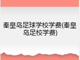 秦皇岛足球学校学费(秦皇岛足校学费)