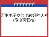 河南电子商务比较好的大专(豫电商强校)