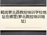鹤岗萝北县数控培训学校地址在哪里(萝北数控培训地址)