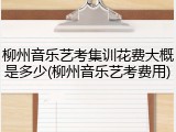 柳州音乐艺考集训花费大概是多少(柳州音乐艺考费用)
