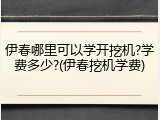 伊春哪里可以学开挖机?学费多少?(伊春挖机学费)
