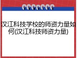 汉江科技学校的师资力量如何(汉江科技师资力量)