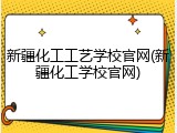 新疆化工工艺学校官网(新疆化工学校官网)