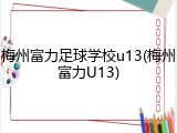 梅州富力足球学校u13(梅州富力U13)