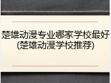 楚雄动漫专业哪家学校最好(楚雄动漫学校推荐)