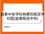 宜春中专学校有哪些叛逆学校呢(宜春叛逆中专)