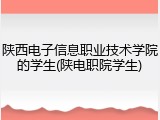 陕西电子信息职业技术学院的学生(陕电职院学生)