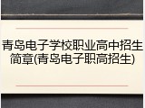 青岛电子学校职业高中招生简章(青岛电子职高招生)