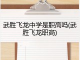 武胜飞龙中学是职高吗(武胜飞龙职高)