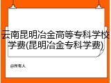 云南昆明冶金高等专科学校学费(昆明冶金专科学费)