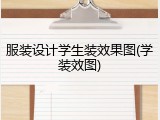 服装设计学生装效果图(学装效图)