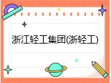 浙江轻工集团(浙轻工)
