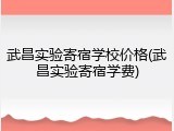 武昌实验寄宿学校价格(武昌实验寄宿学费)