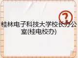 桂林电子科技大学校长办公室(桂电校办)