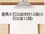 番禺大石冶金技校12届(大石冶金12届)