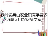 铁岭调兵山农业职高学费多少(调兵山农职高学费)