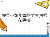 宾县小花儿舞蹈学校(宾县花舞校)