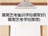 黄南艺考集训学校哪家好(黄南艺考学校推荐)