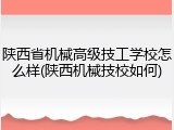 陕西省机械高级技工学校怎么样(陕西机械技校如何)