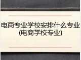 电商专业学校安排什么专业(电商学校专业)