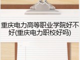 重庆电力高等职业学院好不好(重庆电力职校好吗)