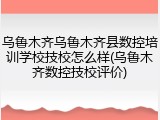 乌鲁木齐乌鲁木齐县数控培训学校技校怎么样(乌鲁木齐数控技校评价)