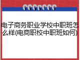 电子商务职业学校中职班怎么样(电商职校中职班如何)