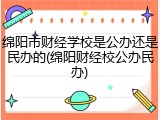 绵阳市财经学校是公办还是民办的(绵阳财经校公办民办)