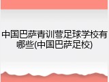 中国巴萨青训营足球学校有哪些(中国巴萨足校)
