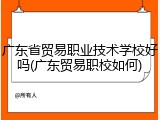 广东省贸易职业技术学校好吗(广东贸易职校如何)