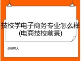 技校学电子商务专业怎么样(电商技校前景)