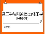 轻工学院附近楼盘(轻工学院楼盘)