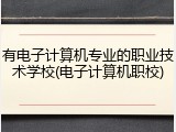 有电子计算机专业的职业技术学校(电子计算机职校)