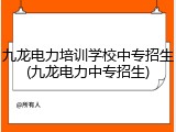 九龙电力培训学校中专招生(九龙电力中专招生)