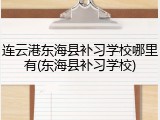 连云港东海县补习学校哪里有(东海县补习学校)