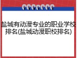 盐城有动漫专业的职业学校排名(盐城动漫职校排名)