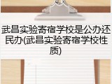 武昌实验寄宿学校是公办还民办(武昌实验寄宿学校性质)
