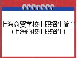 上海商贸学校中职招生简章(上海商校中职招生)