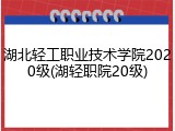 湖北轻工职业技术学院2020级(湖轻职院20级)