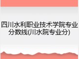 四川水利职业技术学院专业分数线(川水院专业分)