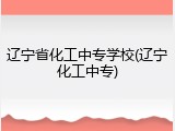 辽宁省化工中专学校(辽宁化工中专)