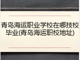 青岛海运职业学校在哪技校毕业(青岛海运职校地址)