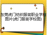 东莞虎门纺织服装职业学校图片(虎门服装学校图)